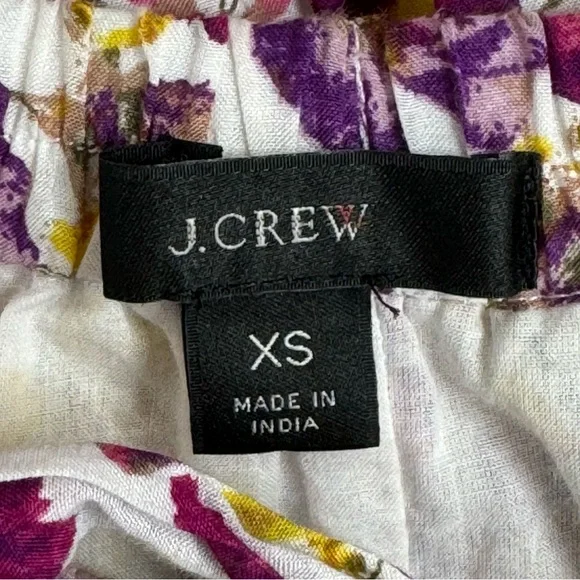 J Crew Tie-Waist Midi Skirt in Summer Garden Floral Sz XS - Picture 7 of 10